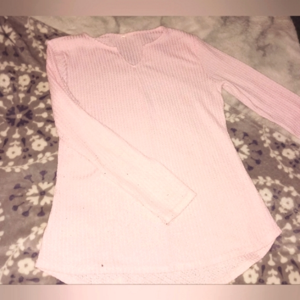 ♡Long Sleeve Pink Top♡
